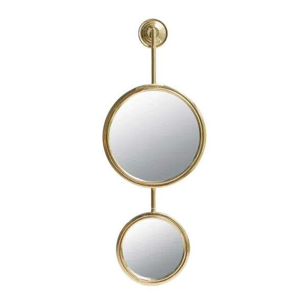 29 Elegant Gold Round Iron Framed Accent Mirror - Transform Your Space with Contemporary Style!