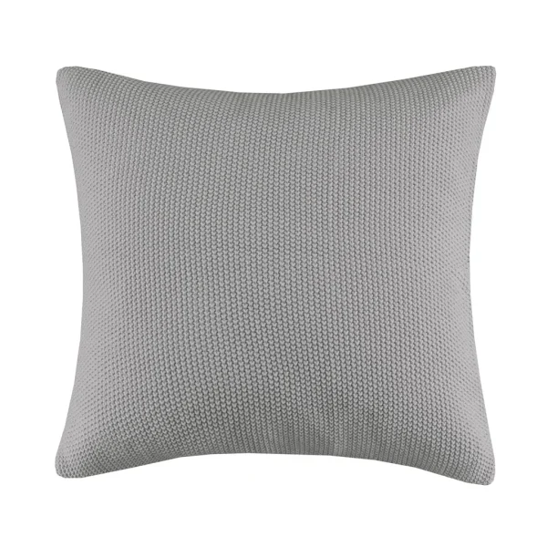 Bree Knit Euro Pillow Cover - Ultra-Soft Acrylic for Cozy Bedroom Decor, Machine Washable Design