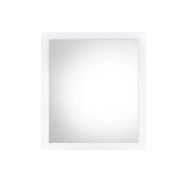 Perse Modern Transitional Mirror with Sleek White Finish - Stylish, Functional & Space-Enhancing Design