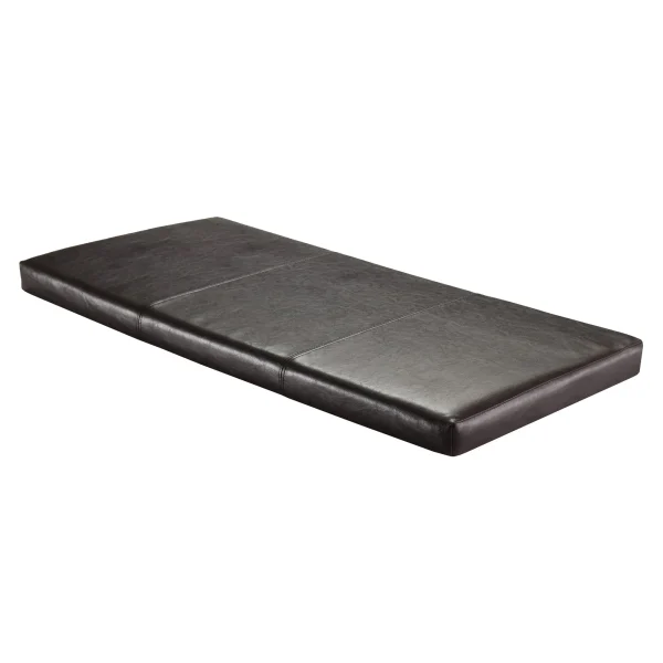 Paige Bench Seat Cushion - Espresso Faux Leather for Comfort, Style & Easy Cleaning in Any Space