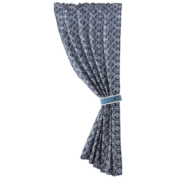 Alhambra Print Curtain – Elegant Indigo and Blue Design for a Cozy, Sophisticated Home Decor Touch
