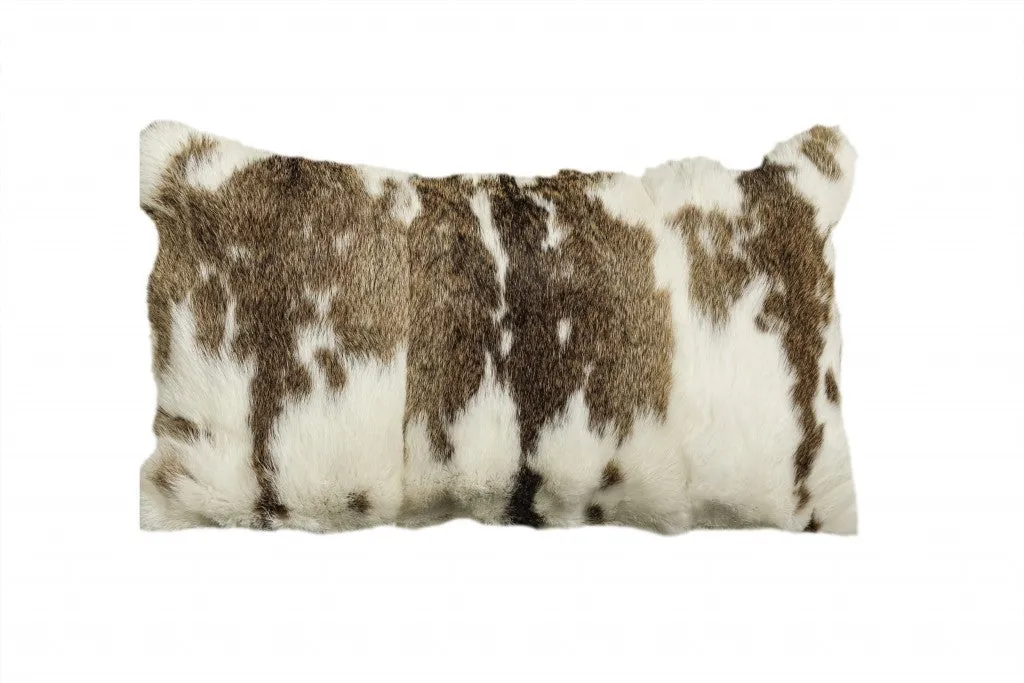 3o12-Luxurious-Brown-and-White-Rabbit-Natural-Fur-Throw-Pillow-Elegant-Home-Decor-Accent-Piece