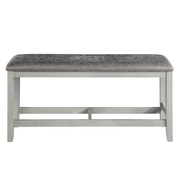 Hyland Counter Bench - Stylish Upholstered Seating for Kitchen & Bar with Vegan Leather Comfort
