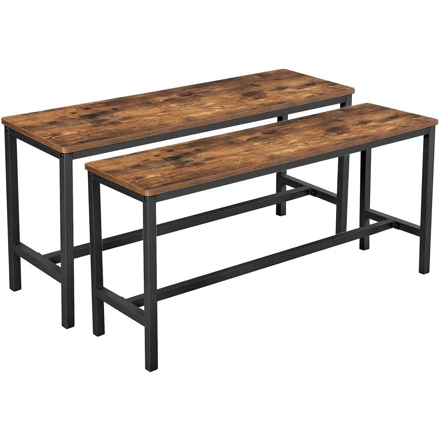 4iWooden-Top-Indoor-Bench-with-Metal-Legs-Set-of-2-Rustic-Brown-and-Black