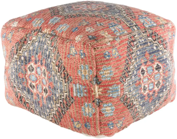 Coventry Pouf - Handcrafted Global Style Accent for Modern Homes, Perfect for Seating or Footrest