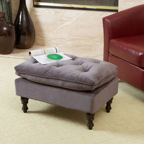 Christopher Knight Home® Jeremy Fabric Ottoman - Button Tufting