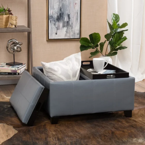 Christopher Knight Home® Contemporary Tray Storage Ottoman - Stylish & Functional