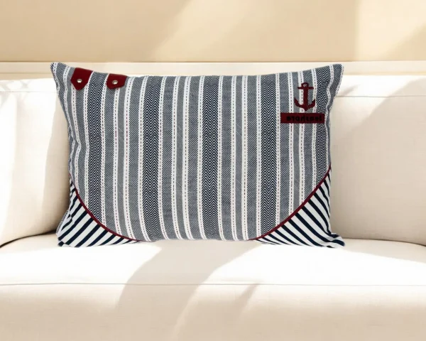 14 Gray Cotton Throw Pillow - Cozy Decorative Accent for Chair, Sofa, or Bed Ensemble, 14x20