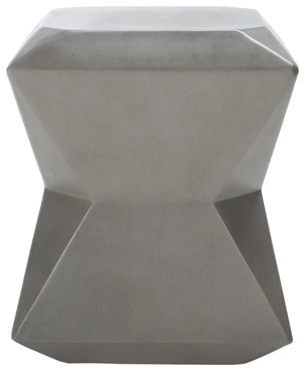 Conan Concrete Accent Stool - Modern Sculptural Design for Stylish Outdoor Spaces and Patio Decor