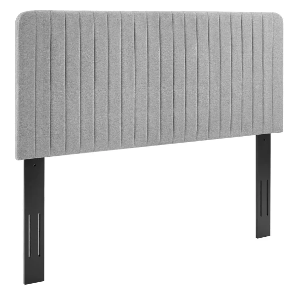 Milenna Upholstered Fabric Full/Queen Headboard - Stylish Channel Tufted Design for Luxe Comfort