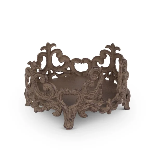 Acanthus Cast Aluminum Salad Plate Holder – Elegant Design for Daily Dining & Entertaining Style