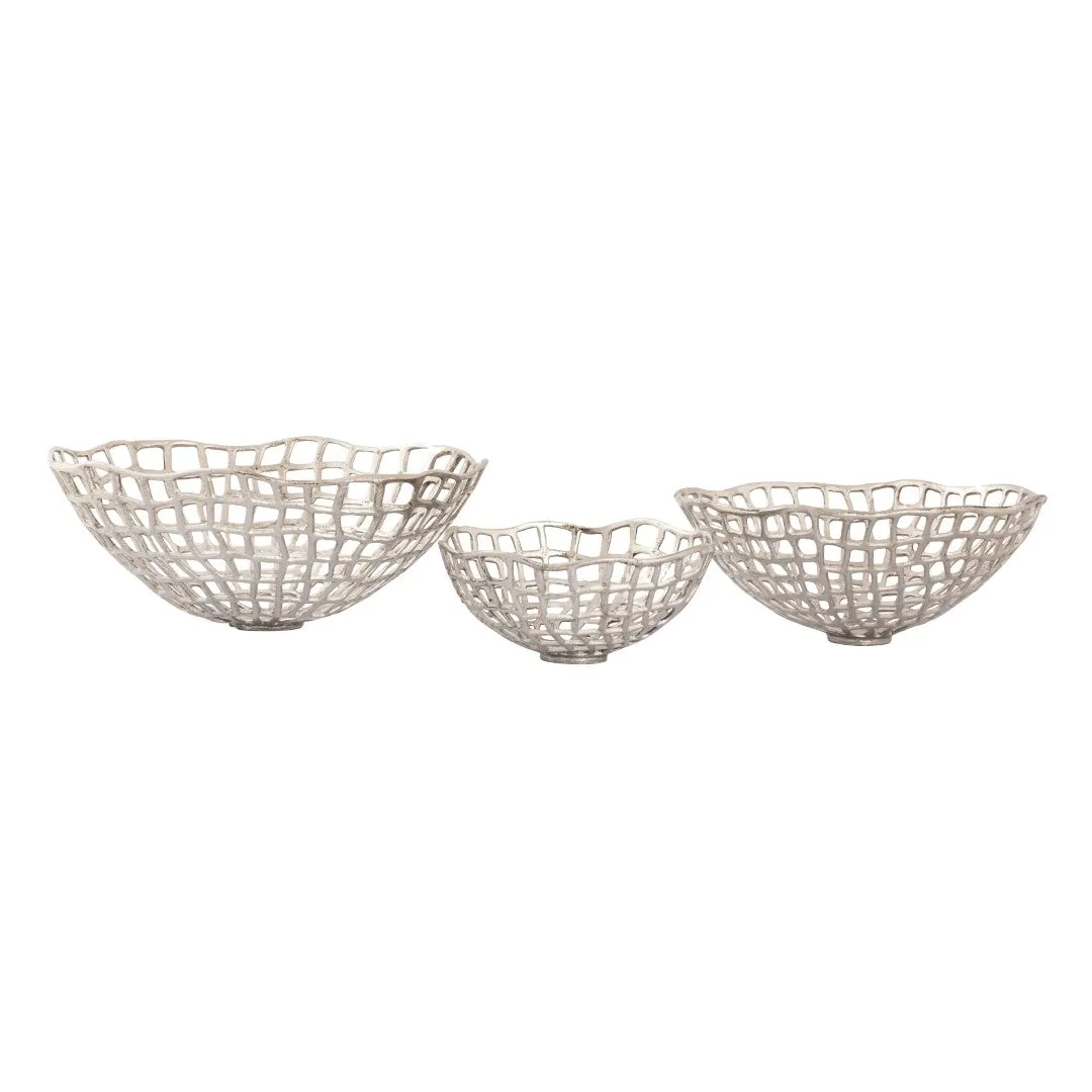 4eElk-Shore-Weave-Metal-Bowls-Set-of-3-Stylish-Nickel-Finish-for-Decorative-Functional-Use