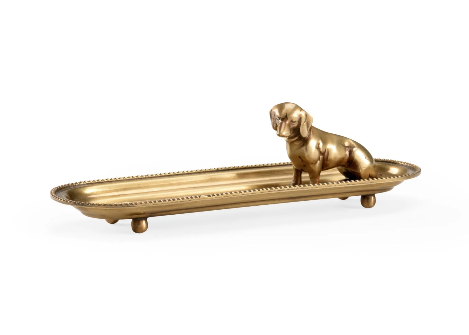 4mColonel-Antique-Brass-Dog-Coin-Tray-Elegant-Decorative-Piece-for-Home-or-Office-3H-x-75W