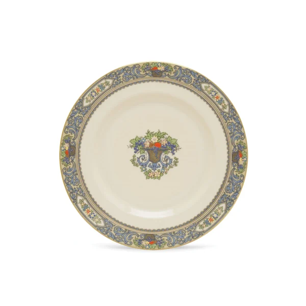 Autumn 24k Gold-Trimmed Porcelain Bread Plate, 6.5 - Dishwasher Safe & Elegant Design