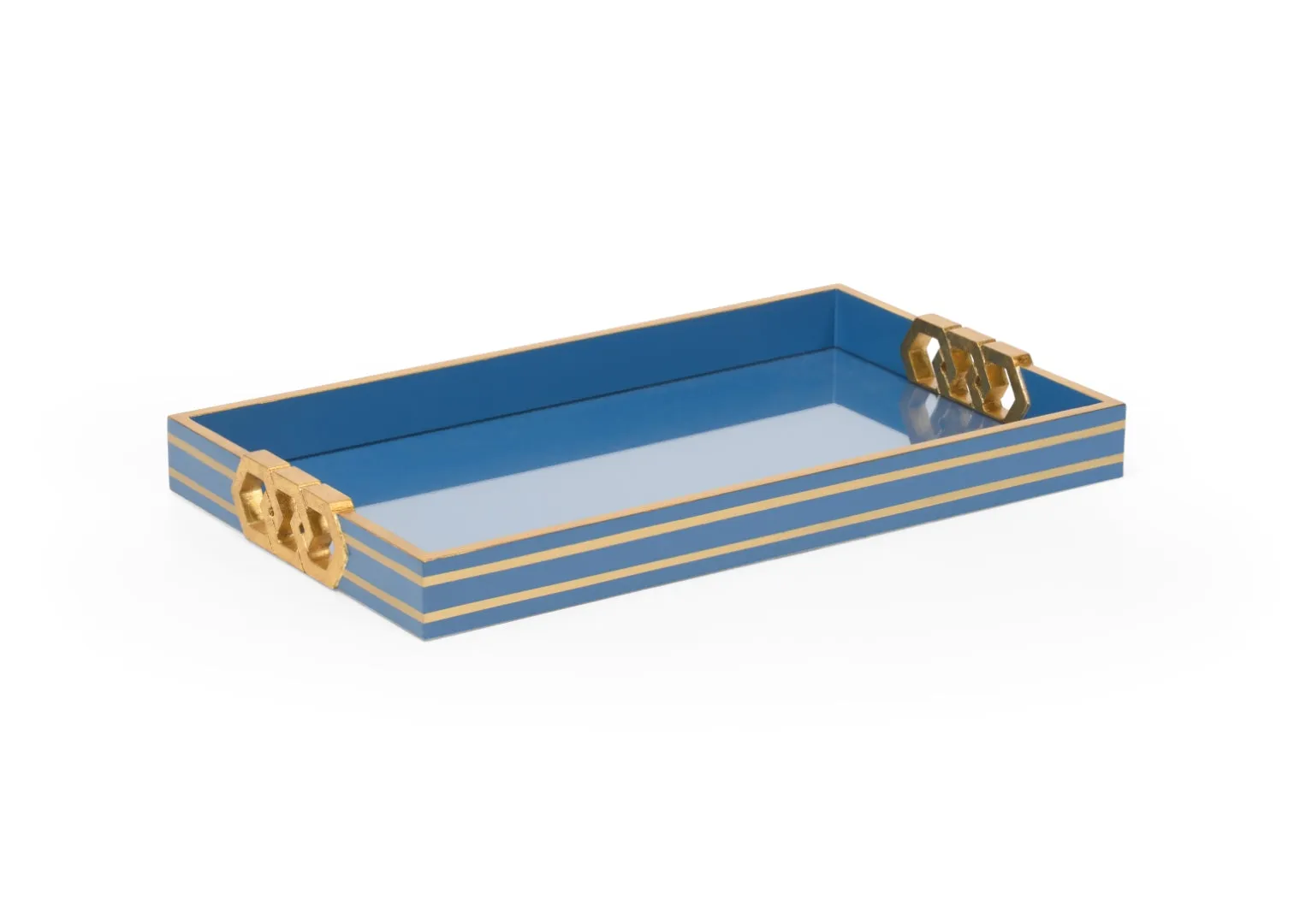 9lCopas-Serving-Tray-Vibrant-Blue-Gold-Design-with-Honeycomb-Pattern-for-Elegant-Entertaining