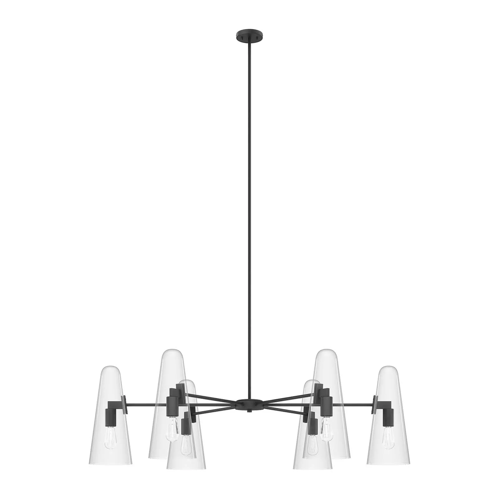 3nBeacon-6-Light-Modern-Chandelier-with-Adjustable-Rods-and-Stylish-Glass-Cone-Shades-for-Any-Space
