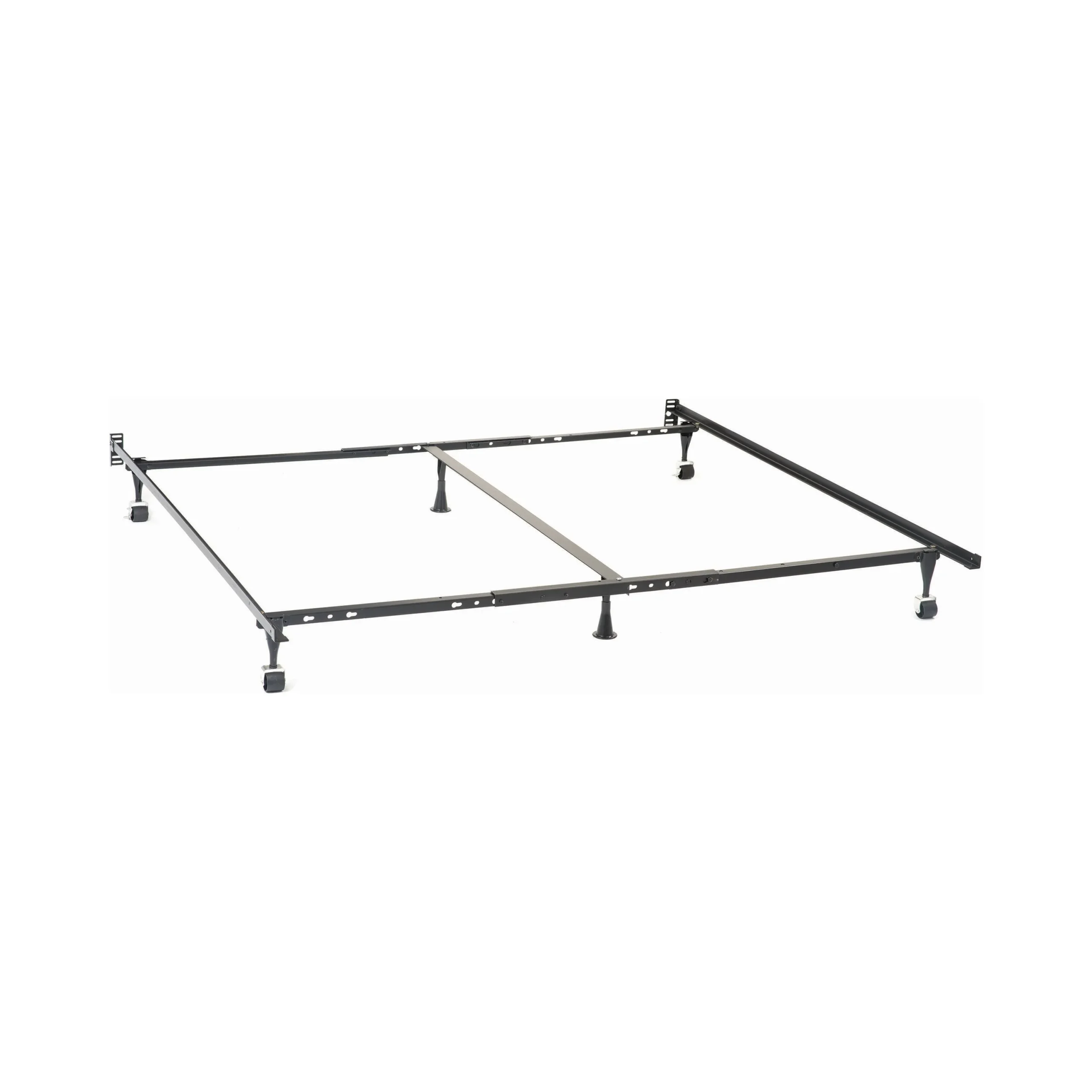 6zCasual-Black-Metal-Bed-Frame-for-Queen-Eastern-King-California-King-with-Easy-Mobility-Support