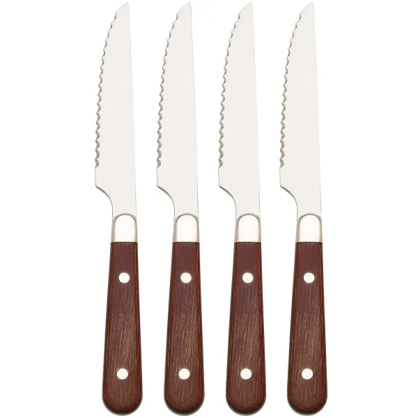 Reed And Barton Fulton Elegant 4-Piece Serrated Steak Knife Set with Gift Box