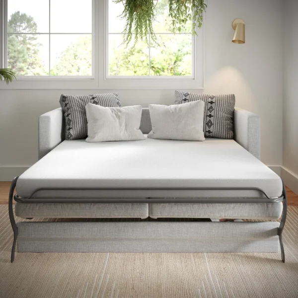 4 Cooling Memory Foam Queen Mattress - Ideal for Sleeper Sofas, Dorms, RVs