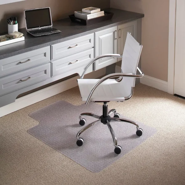 36'' x 48'' Commercial Grade Carpet Chair Mat - Slip Resistant, Lip Size 19W x 9.75L