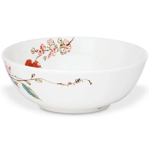 Chirp Enchanted Garden Porcelain Soup Bowl, Dishwasher Safe, Chip Resistant - 24 Oz