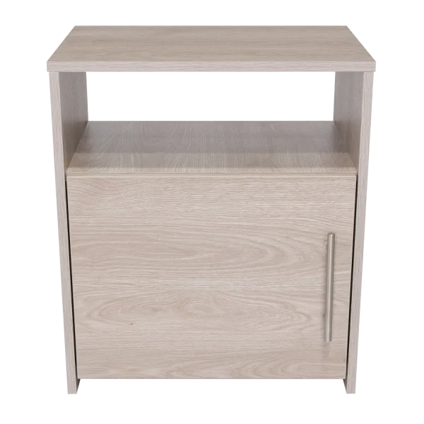 23 Gray Faux Wood Nightstand with Storage - Stylish, Durable, and Perfect for Your Bedroom Essentials!