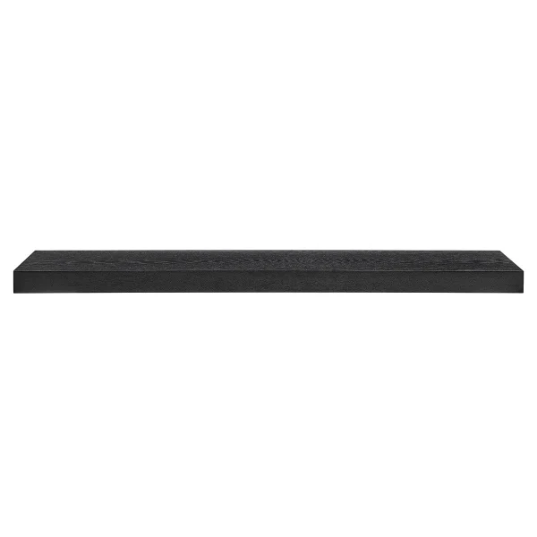 43 Black Wooden Floating Shelf - Minimalist Design for Stylish Storage in Any Room or Entryway