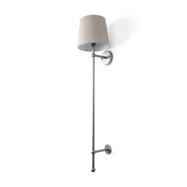 Chester Wall Sconce - Stylish Conical Fabric Shade on Sleek Metal Beam for Modern Elegance
