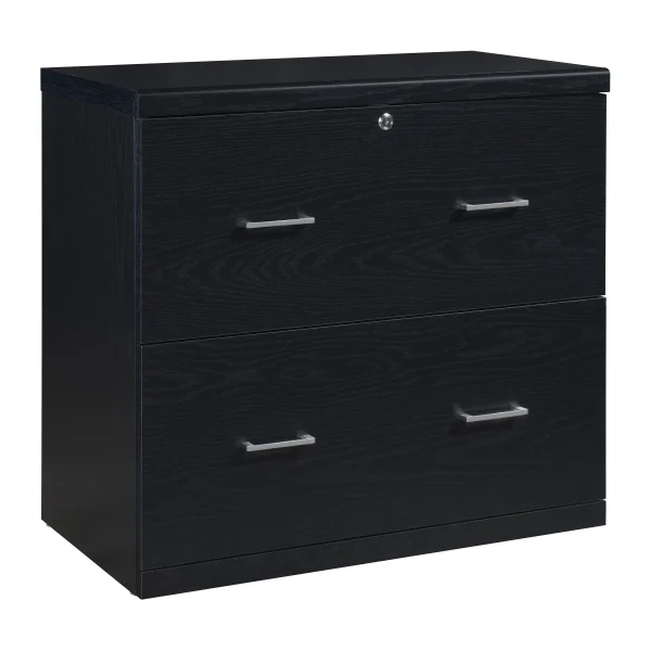 Alpine 2-Drawer Lateral File Cabinet with Locking Top, Smooth Glides & Quick Assembly System