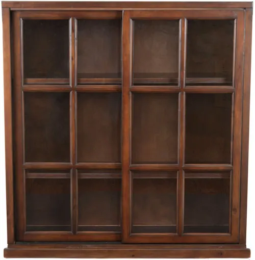 Greg3 Tier Bookcase - Elegant Wood Frame with Glass Doors for Stylish Storage and Display Solutions