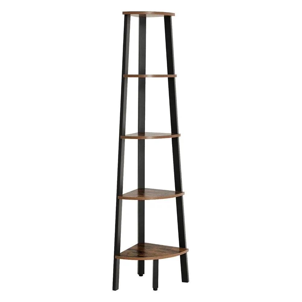 1l63-Inch-Industrial-Five-Tier-Wood-Corner-Shelf-Iron-Frame-Rustic-Brown-Black