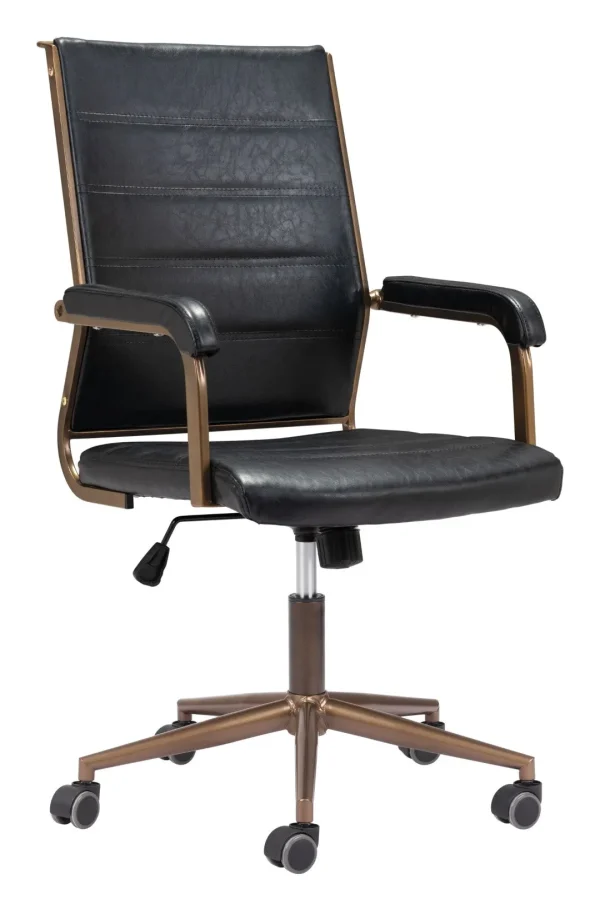Auction Modern Commercial Grade Office Chair with Height Adjustment, Rolling Base & Stylish Design