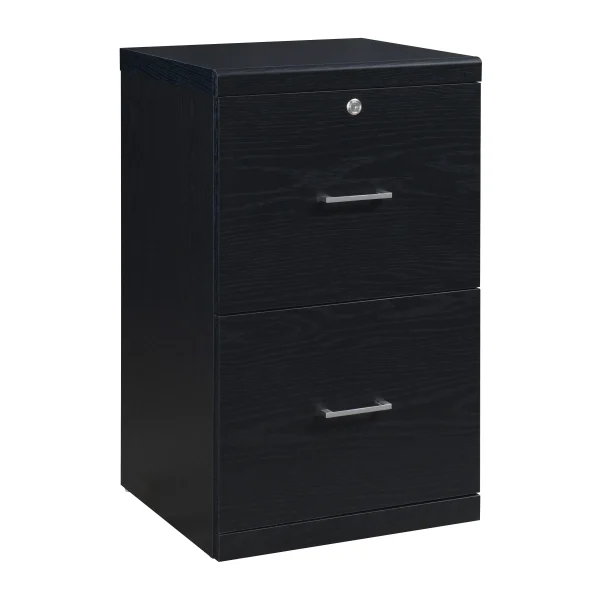 Alpine Vertical File Cabinet - 2-Drawer Locking Design with Smooth Euro-Glide for Effortless Access