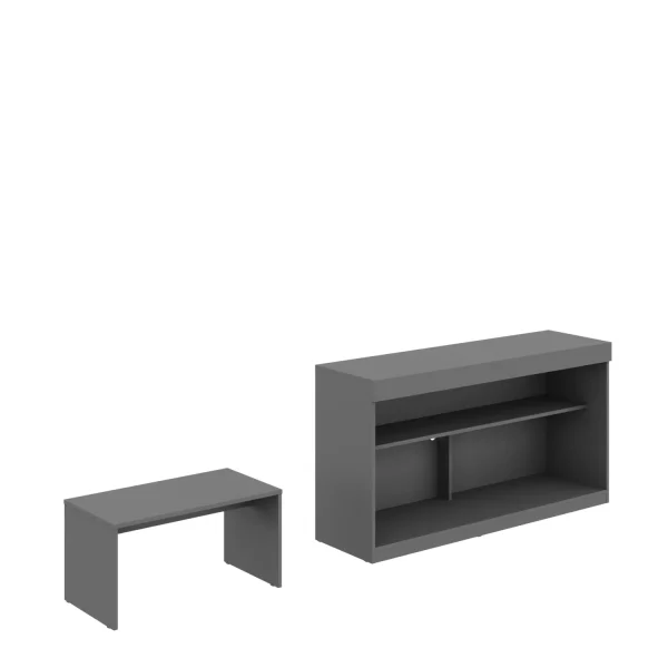 51 Graphite Solid Console Table - Elegant, Durable Design Perfect for Any Room or Space Decor!