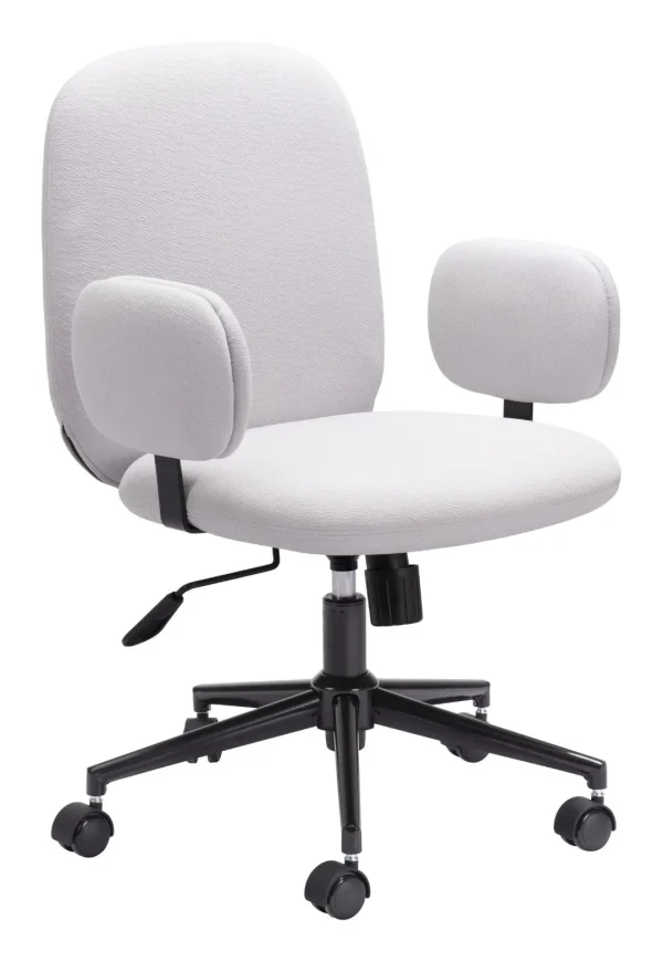 Lionel Modern Commercial Grade Office Chair with Adjustable Height & Non-Marking Wheels for Comfort