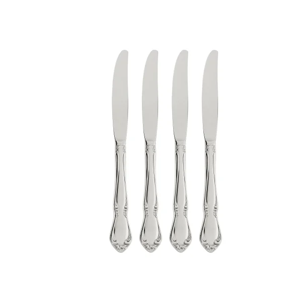 Oneida Chateau 18/8 Stainless Steel Dinner Knives, Set of 4 - Elegant Baroque Design