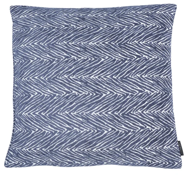Brylie Pillow - Ultra-Soft Chevron Design in Blue & White for Chic Contemporary Home Decor 18x18