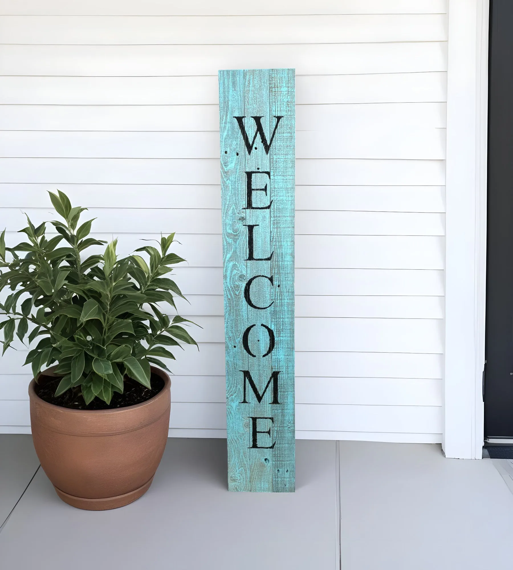 4e5-Rustic-Light-Aqua-Blue-Welcome-Sign-Charming-Front-Porch-Decor-to-Greet-Family-and-Friends-