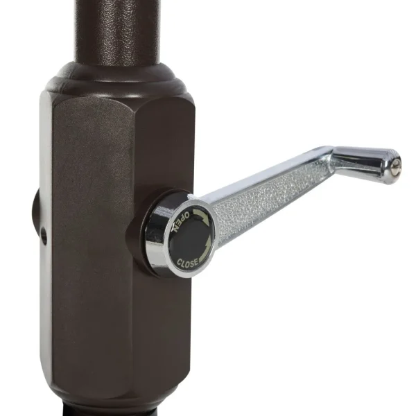 Iris Fashion Line 6.5 x 10 Ft Rectangular Umbrella - Durable Polyester & Aluminum for Outdoor Style