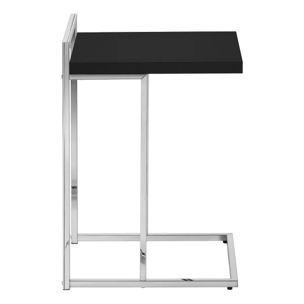 Accent Table - C-Shaped Design for Living Room or Bedroom, Versatile Snack & Laptop Side Table