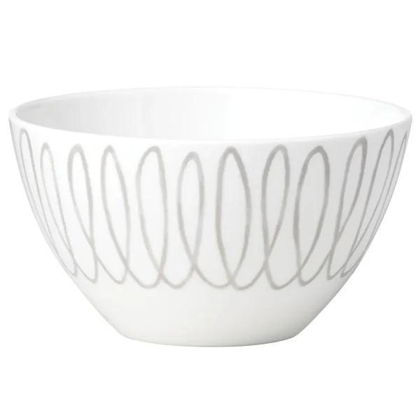 Kate Spade Charlotte Street Grey East Porcelain Soup Bowl, Dishwasher & Microwave Safe