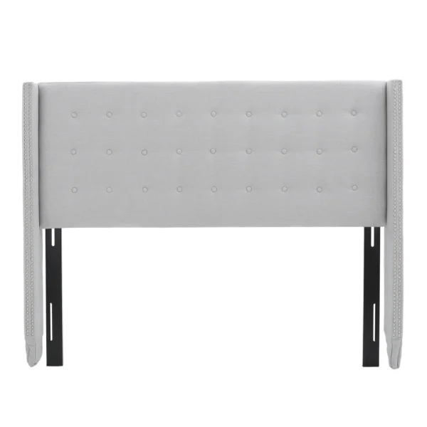 Christopher Knight Home® Kendrah Light Grey Fabric Full/Queen Headboard - 67.25 x 6.5 x 52.5 in, 41.89 lb