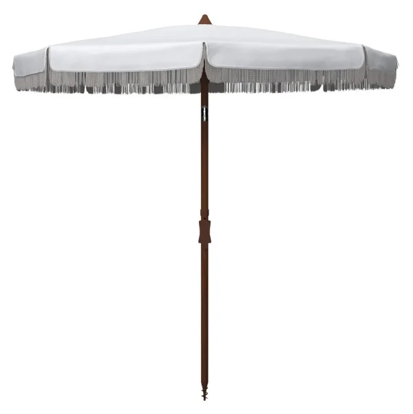 Estonia 6.5 Ft Stylish Fringe Umbrella – Adjustable Shade for Your Perfect Outdoor Oasis Experience