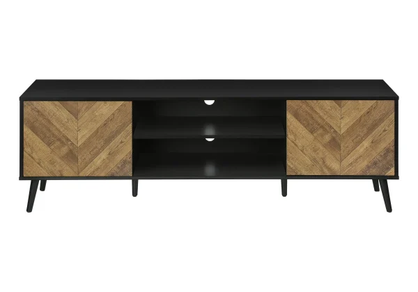 TV Stand, 72 Inch Contemporary Console for Living Room, Stylish Storage Solution with Easy Access