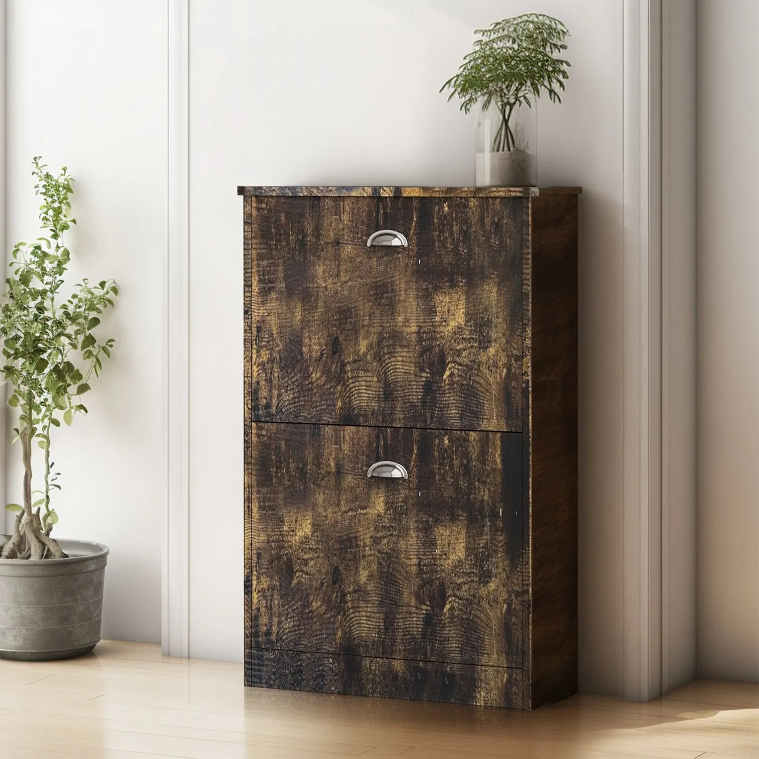 5wShoe-Cabinet-Stylish-Retro-Hidden-Shoe-Rack-with-Adjustable-Storage-Drawers-For-Entryway-More