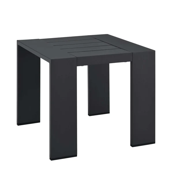 Tahoe Weather-Resistant Aluminum End Table for Outdoor Patio Use, UV-Proof