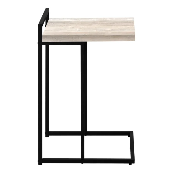 Accent Table - Versatile C-Shaped Design for Living Room or Bedroom - Stylish Snack and Laptop Stand