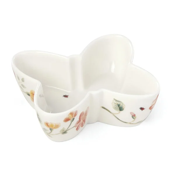 Butterfly Meadow Decorative Porcelain Bowl, Dishwasher Safe, 20 oz Capacity