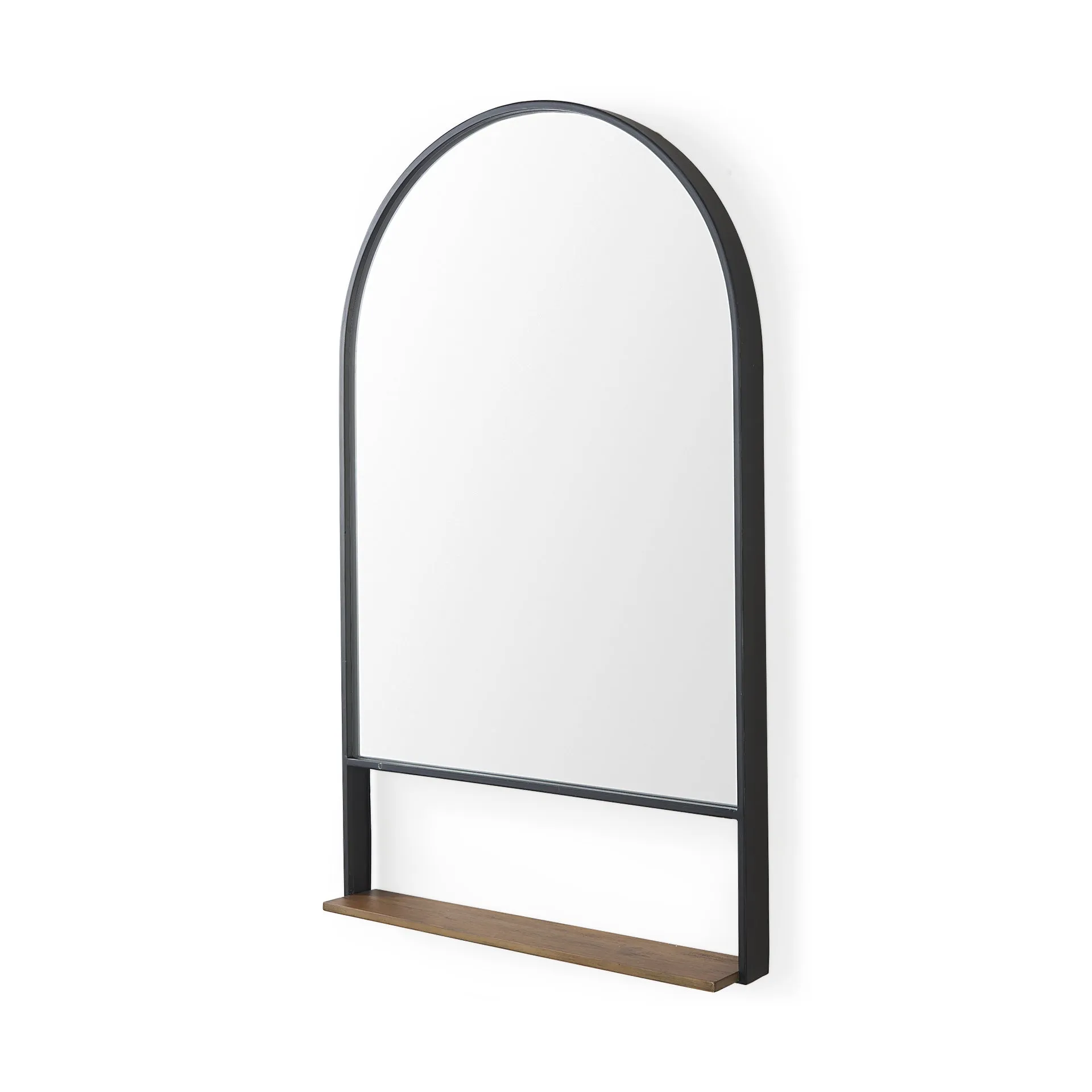 7dCora-40-Arched-Wall-Mirror-with-Black-Metal-Frame-Brown-Wooden-Shelf-for-Modern-Spaces