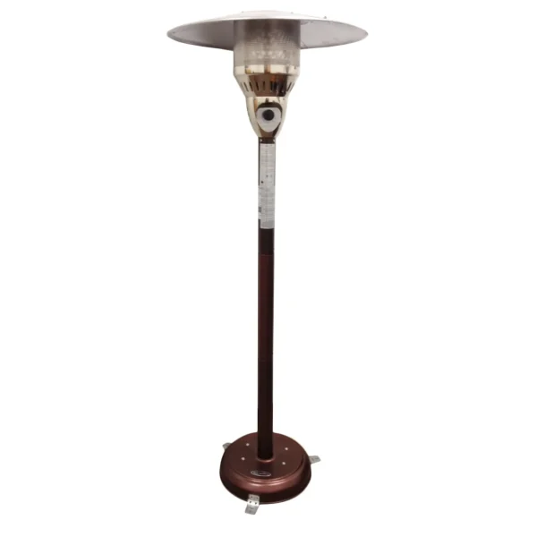 41000 BTU Bronze Steel Natural Gas Patio Heater - Stay Warm Outdoors, Safe, Portable & Adjustable!